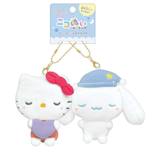 SANRIO x Crux | Hello Kitty & Cinnamoroll Magnetic Plush Keychain Bag Charm Mascot 160×160×70mm (Munyatto)