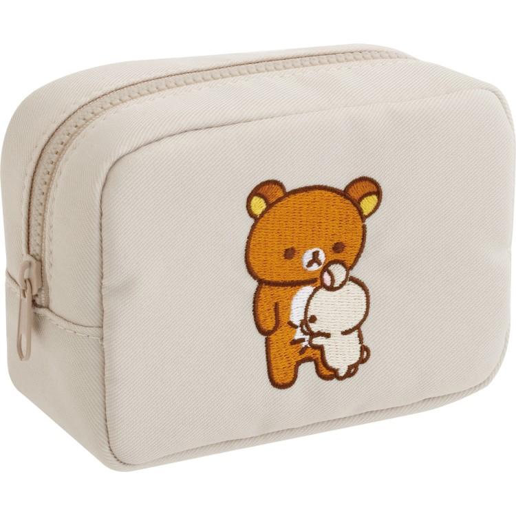 SAN-X | Korilakkuma & Rilakkuma Mini Square Pouch 90×120×50mm (Stay With Me)