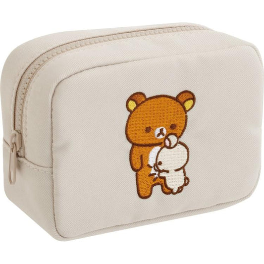 SAN-X | Korilakkuma & Rilakkuma Mini Square Pouch 90×120×50mm (Stay With Me)