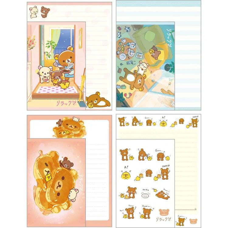 SAN-X | Rilakkuma Cooking Letter Writing Set & Evelope 190×142mm (Stay with Me)