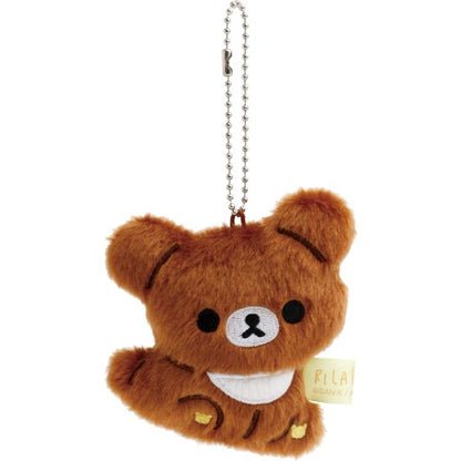 San-X | Chairoikoguma Hanging Plush Plush Keychain 80×70×30mm (Rilakkuma Stay with Me Haggard & Drawn & Significantly