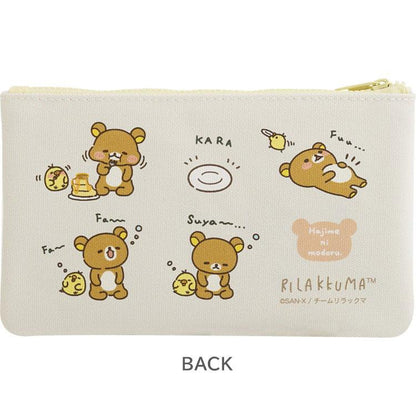 SAN-X | Rilakkuma Flat Pen Pouch 110×190×10mm (Stay With Me)