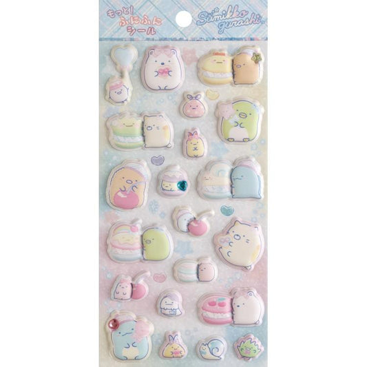 SAN-X | Sumikko Gurashi Marshmallow Stickers Ribbon 200×95mm (Squishy Rhinestones)