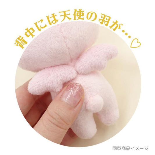 Gloomy Bear | Mascot Holder Bag Charm Plush Keychain 115×90×66mm (Angel Ribbon White)