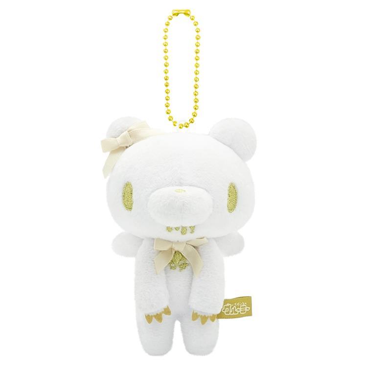Gloomy Bear | Mascot Holder Bag Charm Plush Keychain 115×90×66mm (Angel Ribbon White)
