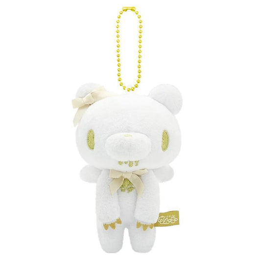 Gloomy Bear | Mascot Holder Bag Charm Plush Keychain 115×90×66mm (Angel Ribbon White)