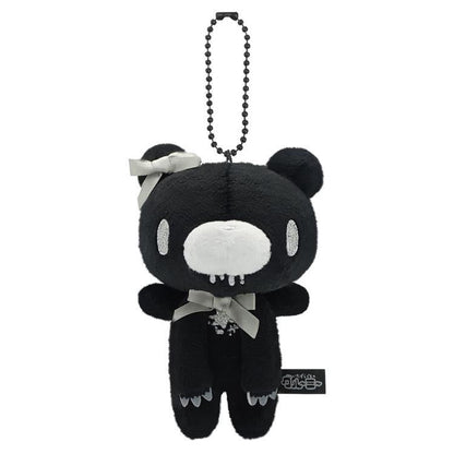 Gloomy Bear | Mascot Holder Bag Charm Plush Keychain 115×90×66mm (Angel Ribbon Black)