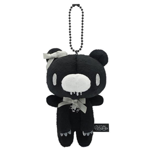 Gloomy Bear | Mascot Holder Bag Charm Plush Keychain 115×90×66mm (Angel Ribbon Black)