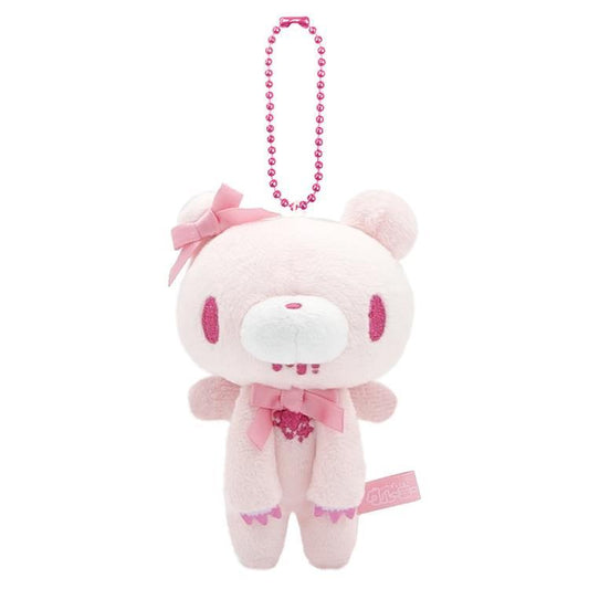 Gloomy Bear | Mascot Holder Bag Charm Plush Keychain 115×90×66mm (Angel Ribbon Pink)