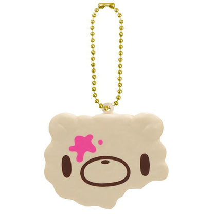 Gloomy Bear | Squeeze Squishy Mascot Ball Chain Keychain 57×56×21mm (Face Marshmallow Biscuit)