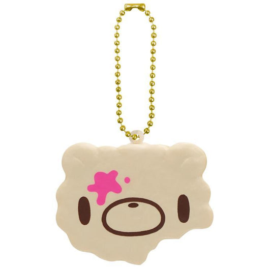 Gloomy Bear | Squeeze Squishy Mascot Ball Chain Keychain 57×56×21mm (Face Marshmallow Biscuit)