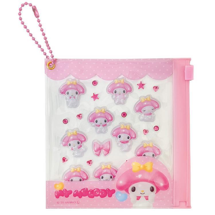 SANRIO | My Melody Mini Deco Sticker & Slide Case with Ball Chain 105×110×10mm