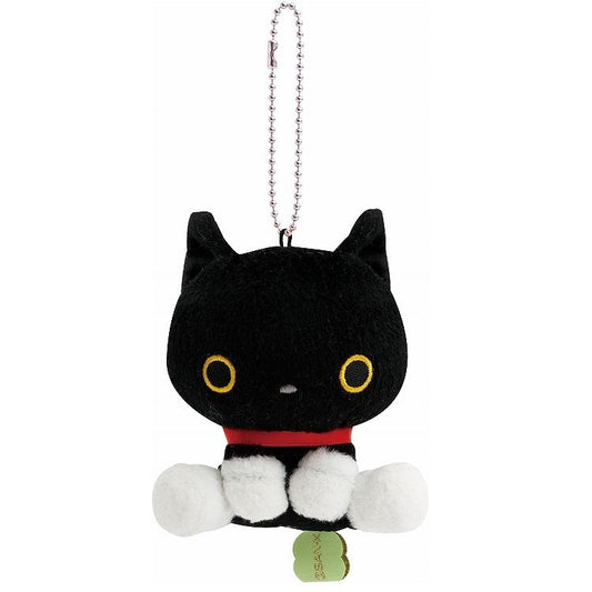 SAN-X | Black Cat Keychain Plush Bag Charm Mascot 85×85×60mm (Always Together)