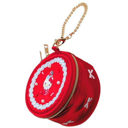 SANRIO | Hello Kitty Heart-Shaped Mini Pouch 100×100×50mm (Y2K Whipped Cream Deco)