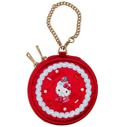 SANRIO | Hello Kitty Heart-Shaped Mini Pouch 100×100×50mm (Y2K Whipped Cream Deco)