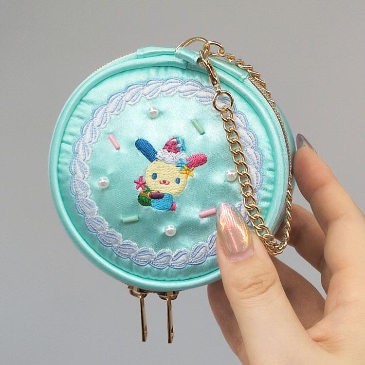 SANRIO | Usahana Heart-Shaped Mini Pouch 100×100×50mm (Y2K Whipped Cream Deco)