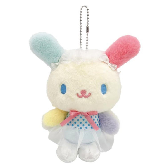 SANRIO | Usahana Mascot Holder Bag Charm Plush Keychain 140×75×135mm (Angel Ballerina)