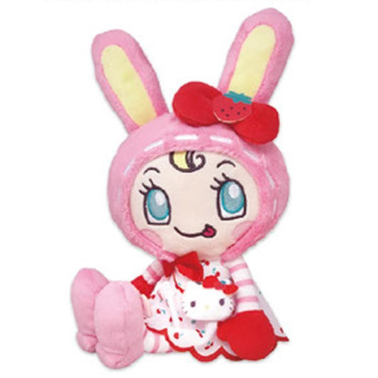 Sanrio × Mezzo Piano | Berrier-chan Hello Kitty Cherry Dress Plush Toy Plush Doll 280mm (Sitting)