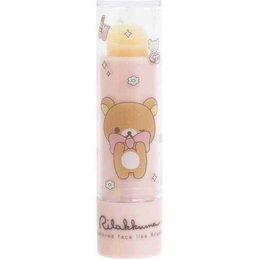 SAN-X | Rilakkuma Chairoikoguma Makeup Bear-Shaped Lip Balm 75xΦ20mm (Honey Scent)