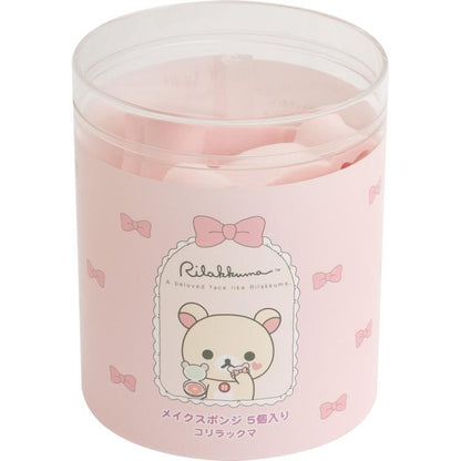 SAN-X | Korilakkuma Die-Cut Makeup Sponge 5 sponges (Makeup Rilakkuma)