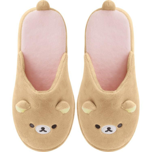 SAN-X | Rilakkuma Plush Slippers With Tail 23-25 cm (Makeup Rilakkuma)