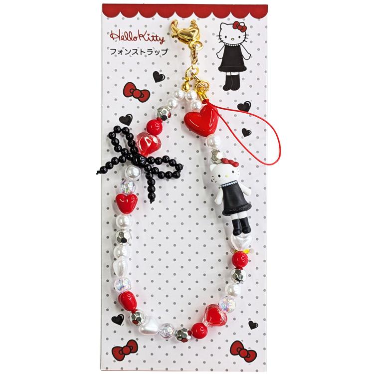 SANRIO | Hello Kitty Style-up Long Legged Phone Strap 124×72×11mm (Red)