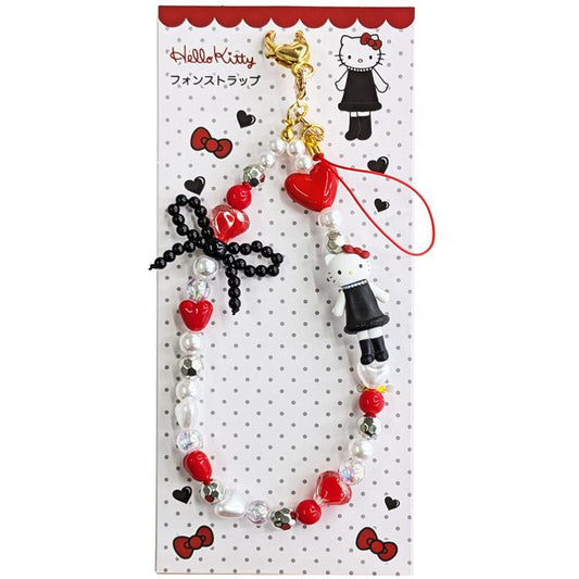 SANRIO | Hello Kitty Style-up Long Legged Phone Strap 124×72×11mm (Red)
