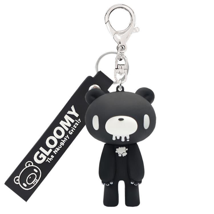 Gloomy Bear | 3D Figure Keychain 43×130×46mm (Mono Black)