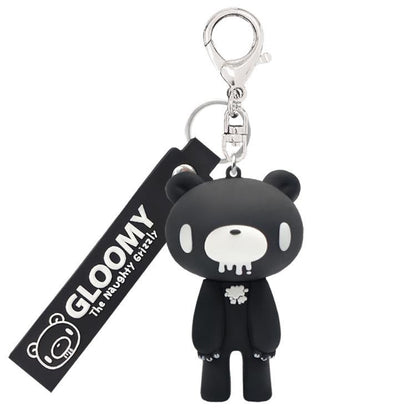 Gloomy Bear | 3D Figure Keychain 43×130×46mm (Mono Black)