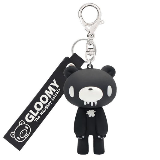 Gloomy Bear | 3D Figure Keychain 43×130×46mm (Mono Black)