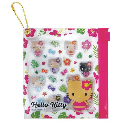 SANRIO | Hello Kitty Swimsuit Mini Deco Sticker & Slide Case with Ball Chain 105×110×10mm