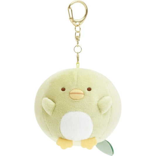 SAN-X | Sumikko Gurashi Penguin? Plush Keychain Bag Charm 75x80x75mm (Raccoon Tanuki Round Restaurant)