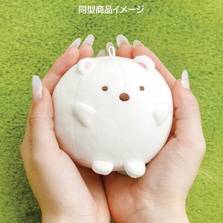 SAN-X | Sumikko Gurashi Shirokuma Plush Keychain Bag Charm 75x80x75mm (Raccoon Tanuki Round Restaurant)