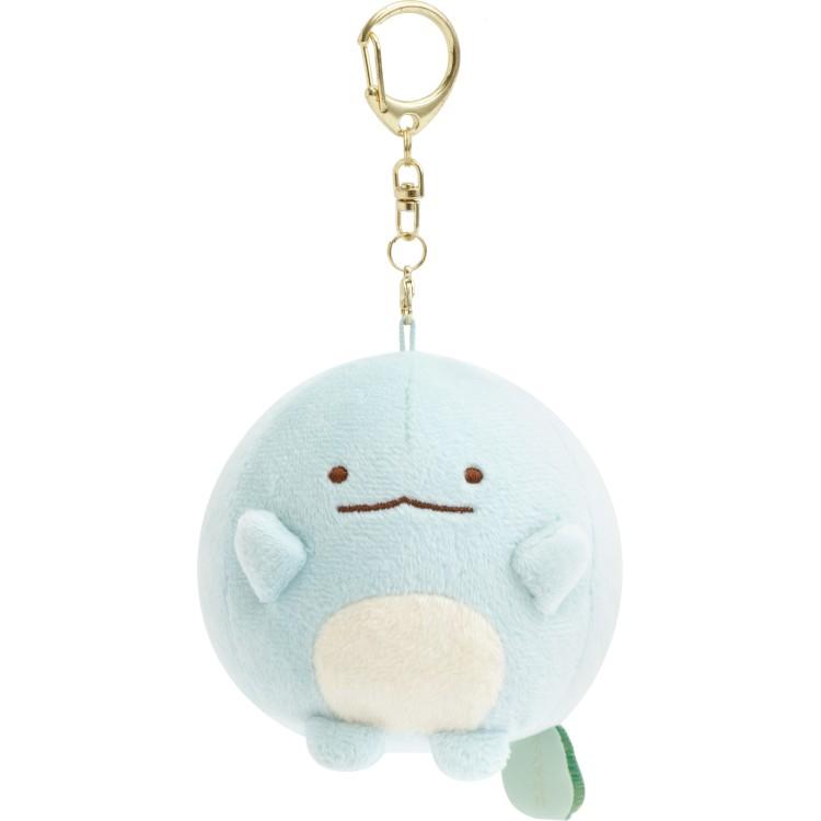 SAN-X | Sumikko Gurashi Tokage Plush Keychain Bag Charm 75x80x75mm (Raccoon Tanuki Round Restaurant)