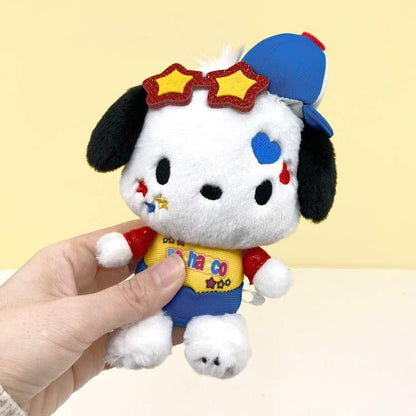 SANRIO | Pochacco Bag Charm Plush Keychain Mascot Holder 160×105×70mm (Y2K)