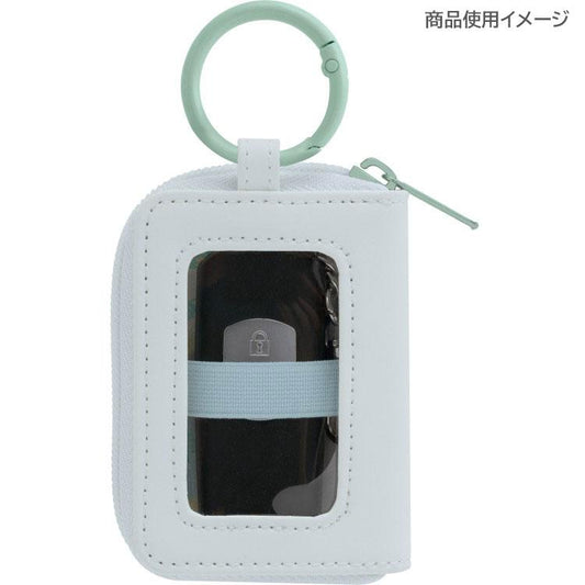 SAN-X | Rilakkuma Smart Key Case with Carabiner 90×65×20mm (Chairoikoguma's Kumakyun Days)