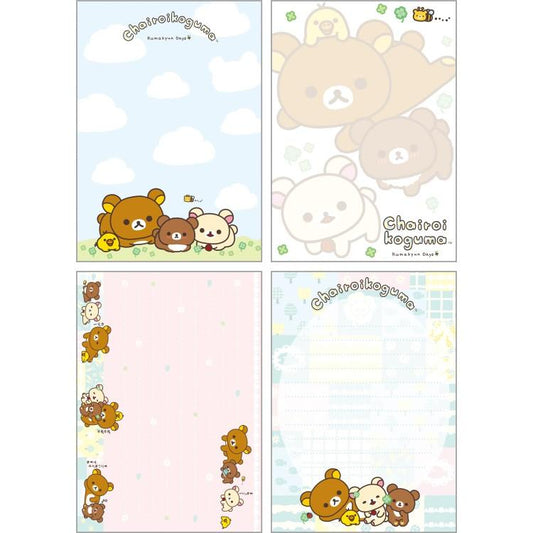 SAN-X | Rilakkuma A6 Notepad 148×105mm (Chairoikoguma's Kumakyun Days)