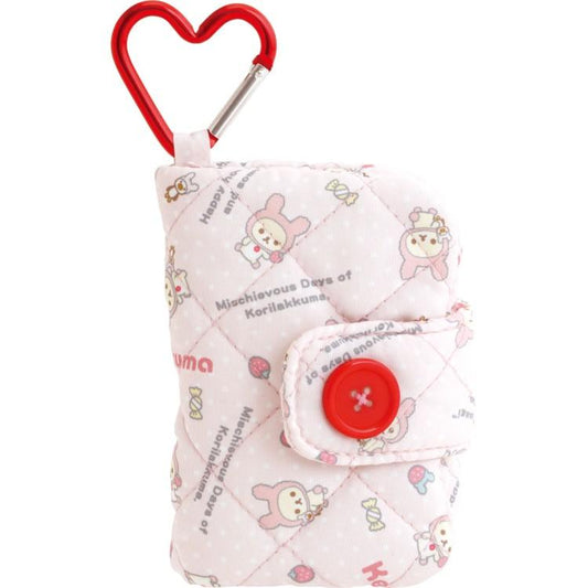 SAN-X | Rilakkuma Korilakkuma Rabbit Coin Case  100×80×25mm (Lots of Korilakkuma)