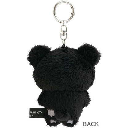 SAN-X | Chairoikoguma Hanging Plush Bag Charm Keychain 100×75×45mm (BASIC RILAKKUMA MONOCHROME)