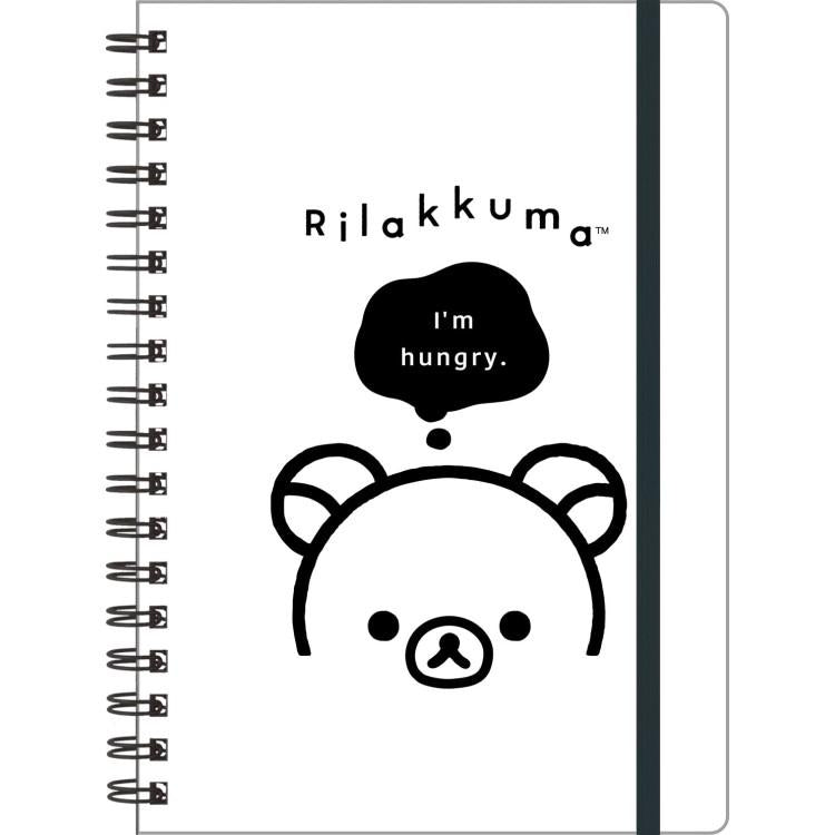 SAN-X | Rilakkuma B6SP Notebook 180x128mm (BASIC RILAKKUMA MONOCHROME)