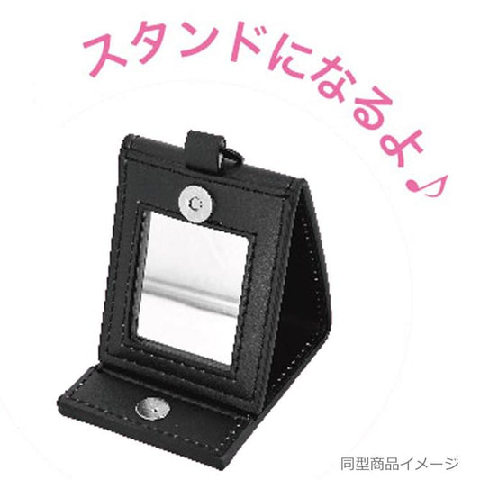 SANRIO | Hello Kitty Folding Mirror Stand Keychain 55×65×5mm (Leopard Bear)