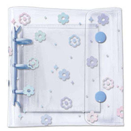 Daisy Glitter Sticker Binder Book Diary Sticker Exchange 130x120x20mm (Blue)