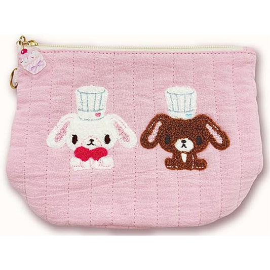 SANRIO | SugarBunnies Round Bottom Pouch 130×80mm (Love Sweets Pink)