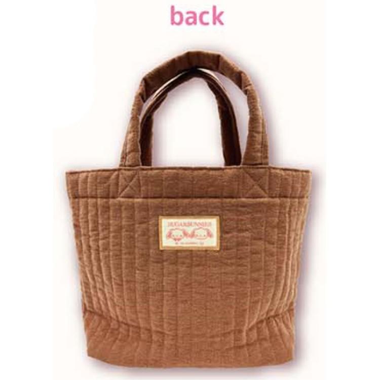 SANRIO | SugarBunnies Tote Bag 320×230×90mm (Love Sweets Brown)