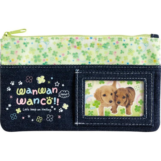 San-X | Wan Wan Wanko Pen Pouch 115×195×10mm (Clover)