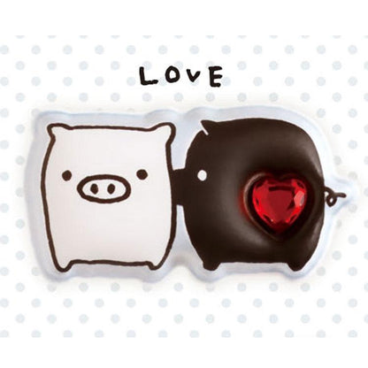 SAN-X | Monokuro Boo Squishy Sticker 200x95mm (Universe San-X Town More!)
