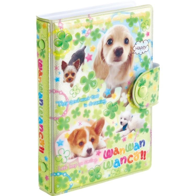 San-X | Wan Wan Wanko Squishy Sticker Binder 155×110×20mm (Clover)