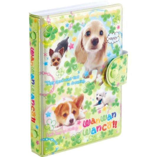San-X | Wan Wan Wanko Squishy Sticker Binder 155×110×20mm (Clover)