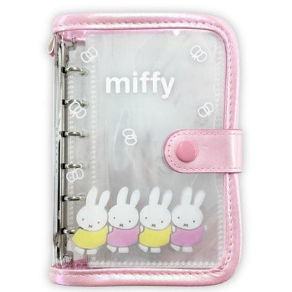 Miffy | Boris & Miffy 6 Hole Sticker Binder 160×120×30mm (Lineup Pink)