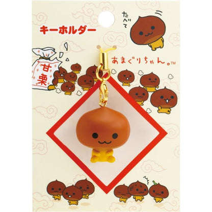 SAN-X | Amaguri-chan Figure Keychain with Strap 100×70mm (San-X Universe)